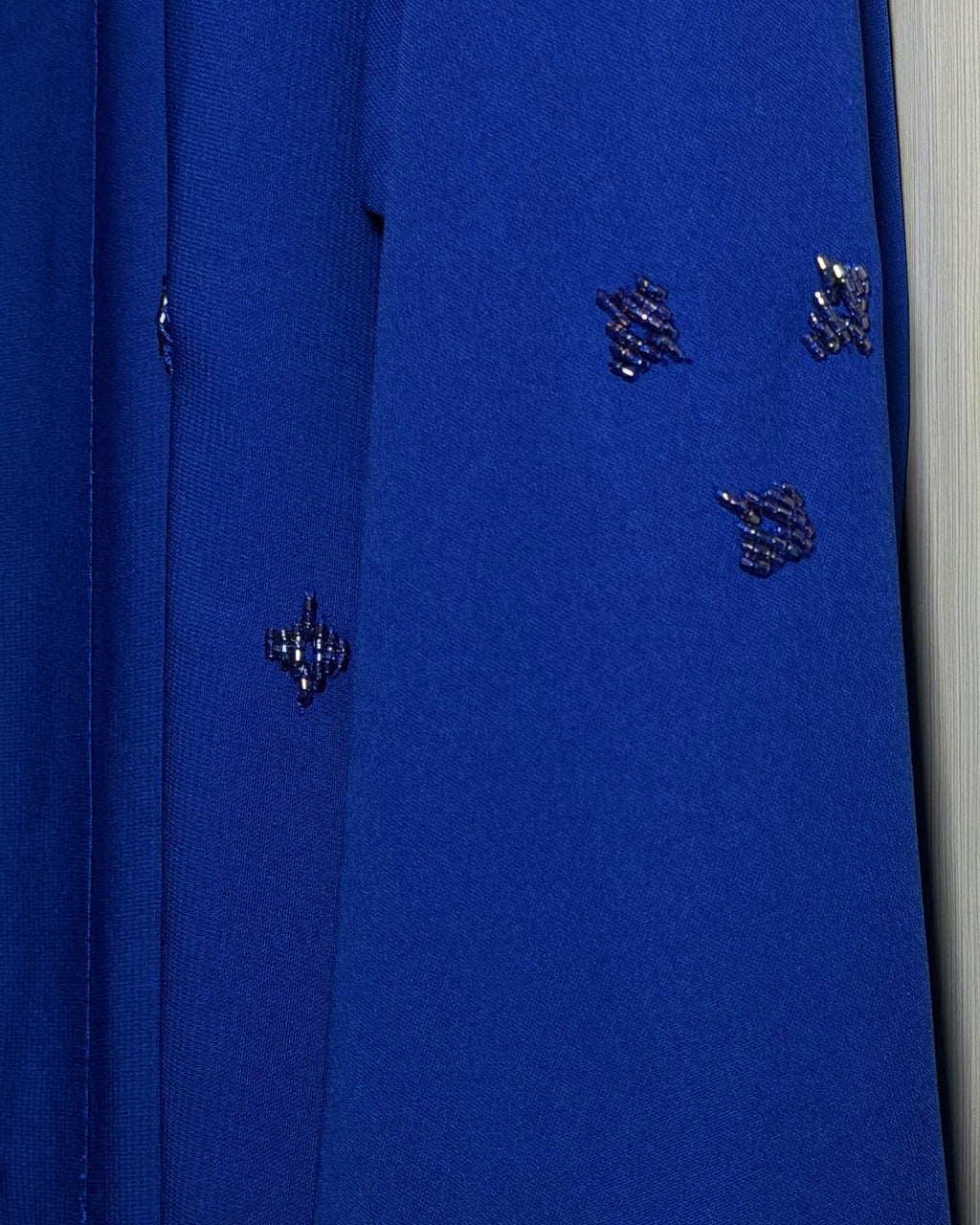 Blue beads abaya