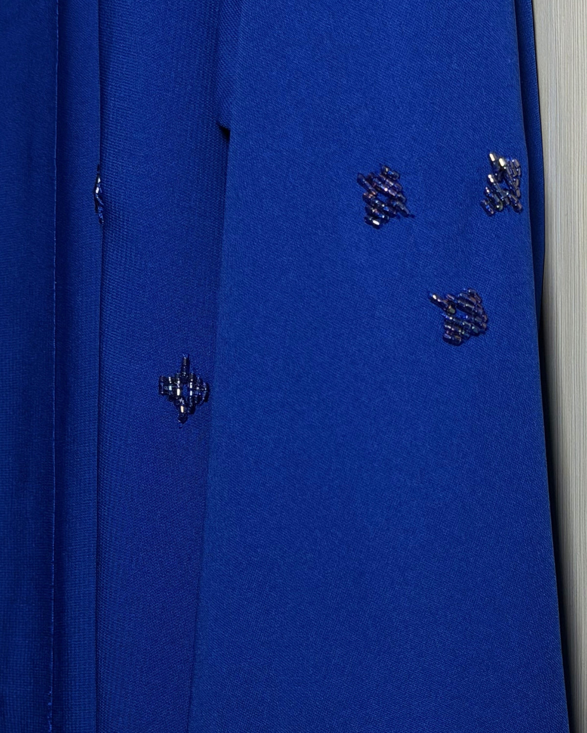 Blue beads abaya