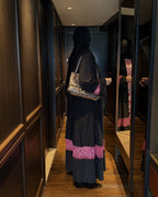Noir bloom abaya
