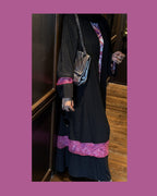 Noir bloom abaya
