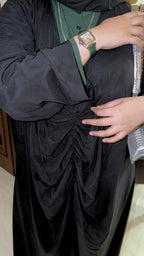 Ruffled abaya