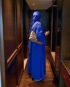 Blue beads abaya