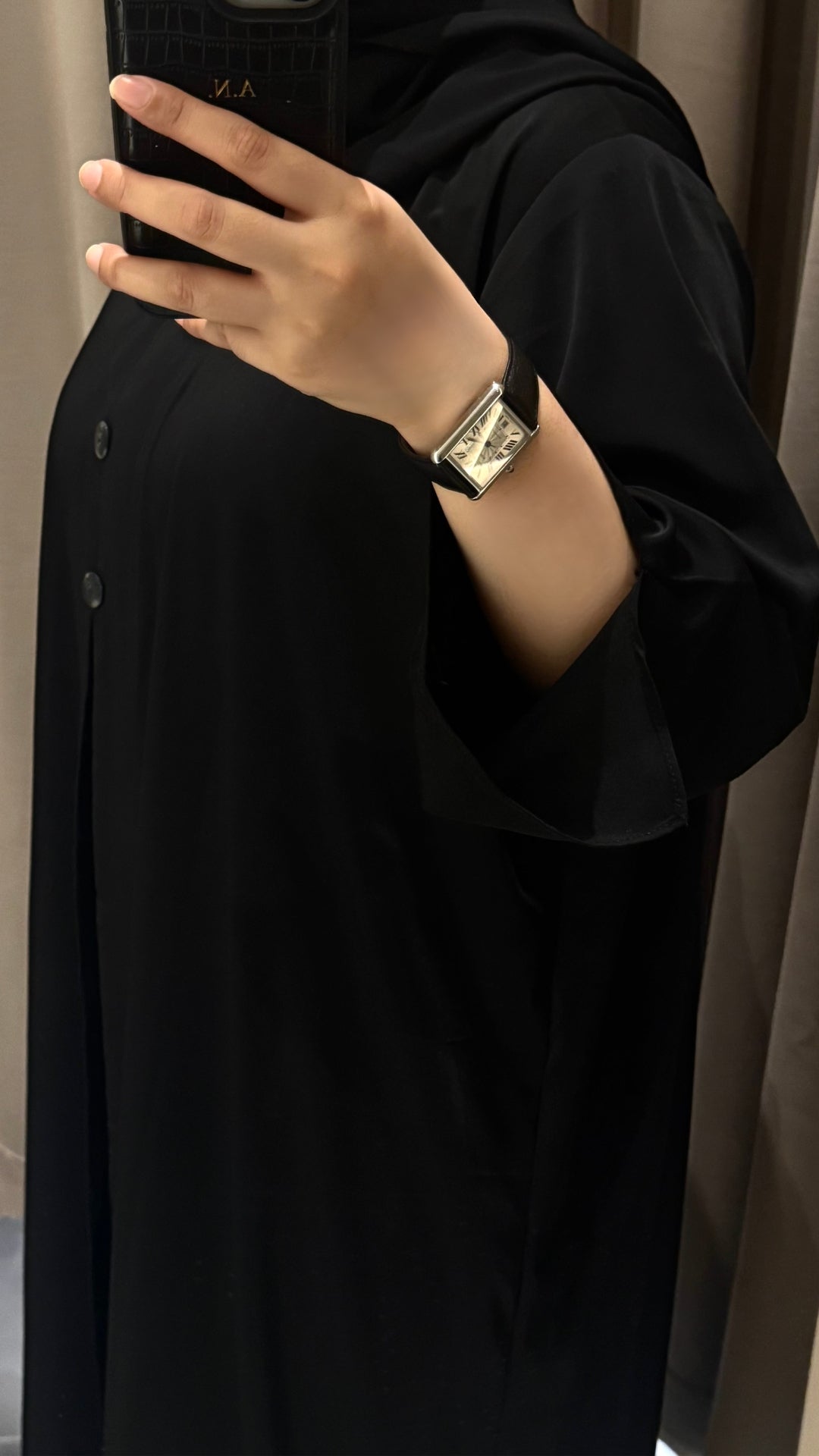 Button-down abaya