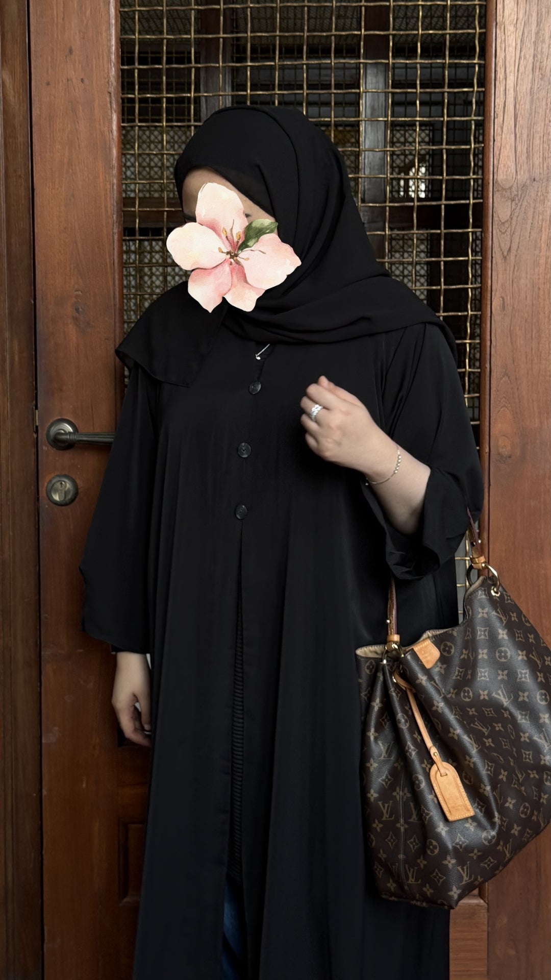 Button-down abaya