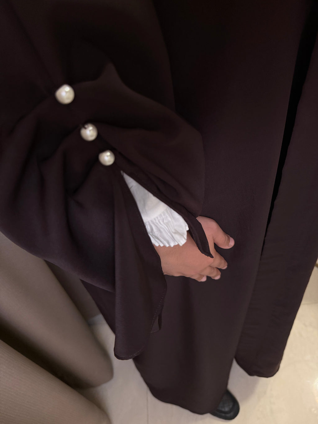 Oversized sleeves abaya