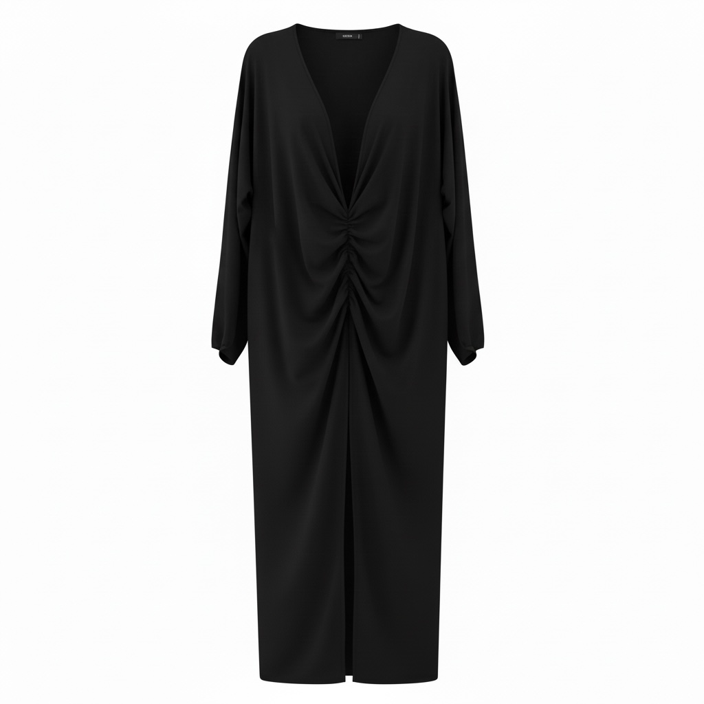 Ruffled abaya