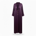Purple satin abaya