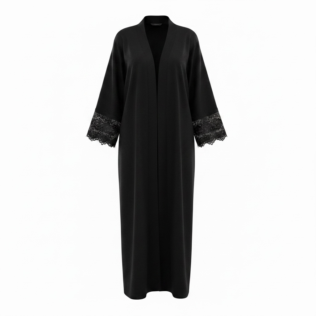 Sleeves lace abaya