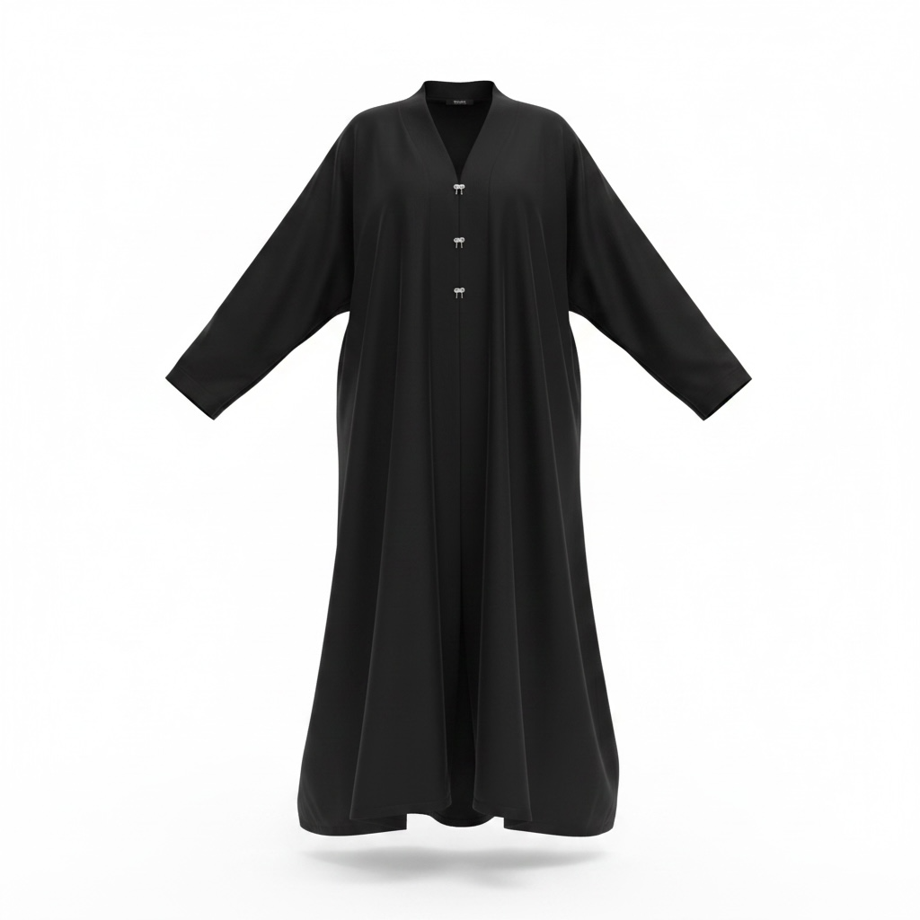Button-down abaya